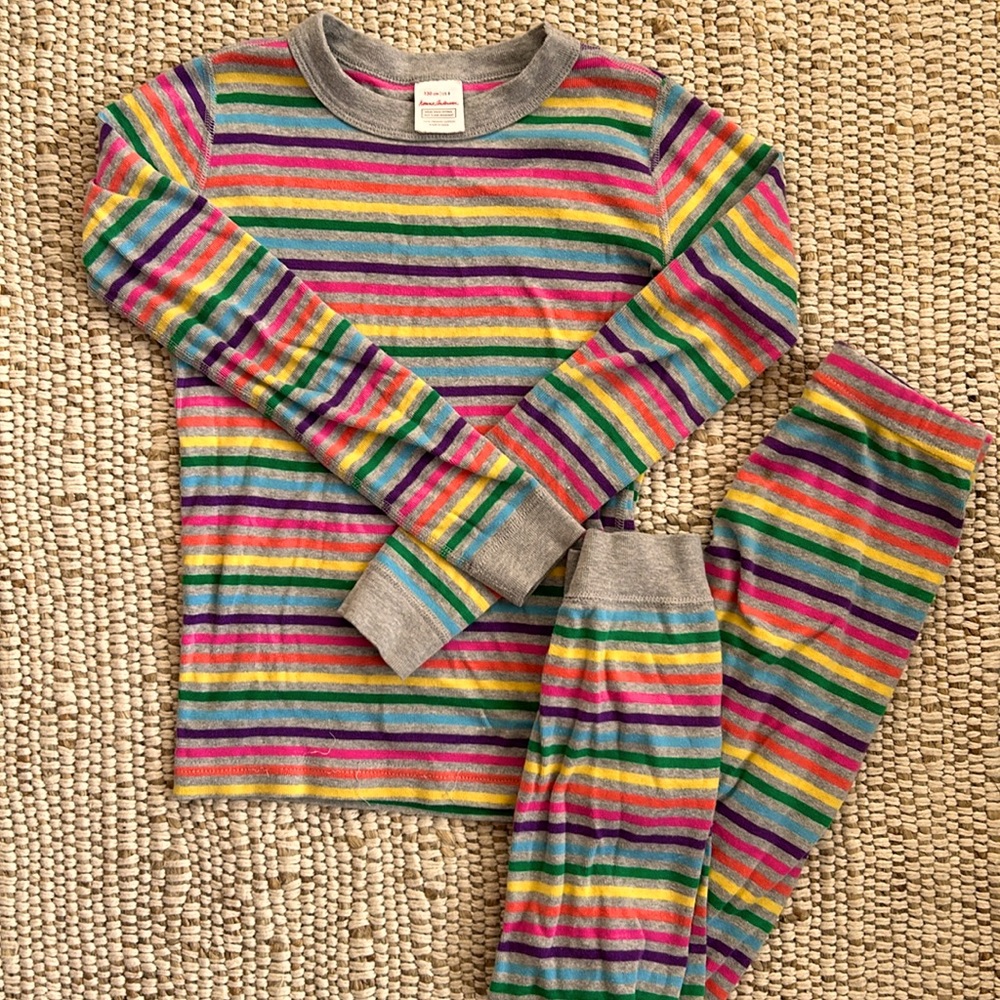 Striped Hanna Andersson pajamas